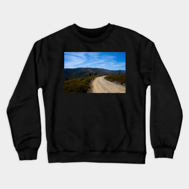 Relaxation road Crewneck Sweatshirt by Drawingbreaks